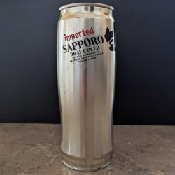 Sapporo Draft Beer, 1Pt 6oz can