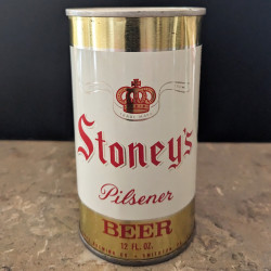 Stoney's Pilsner Beer, 12 oz Steel Can