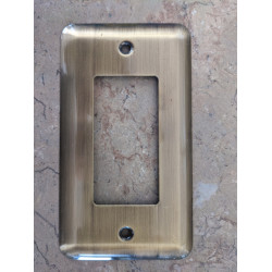 Lacquered Grain Rocker Switch Plate