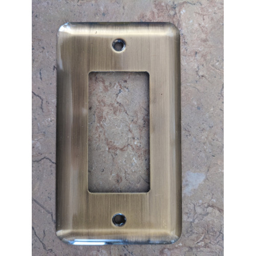 Lacquered Grain Rocker Switch Plate